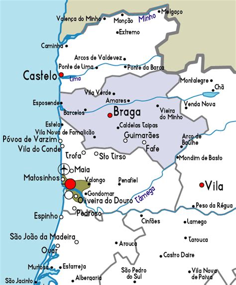 braga portugal map